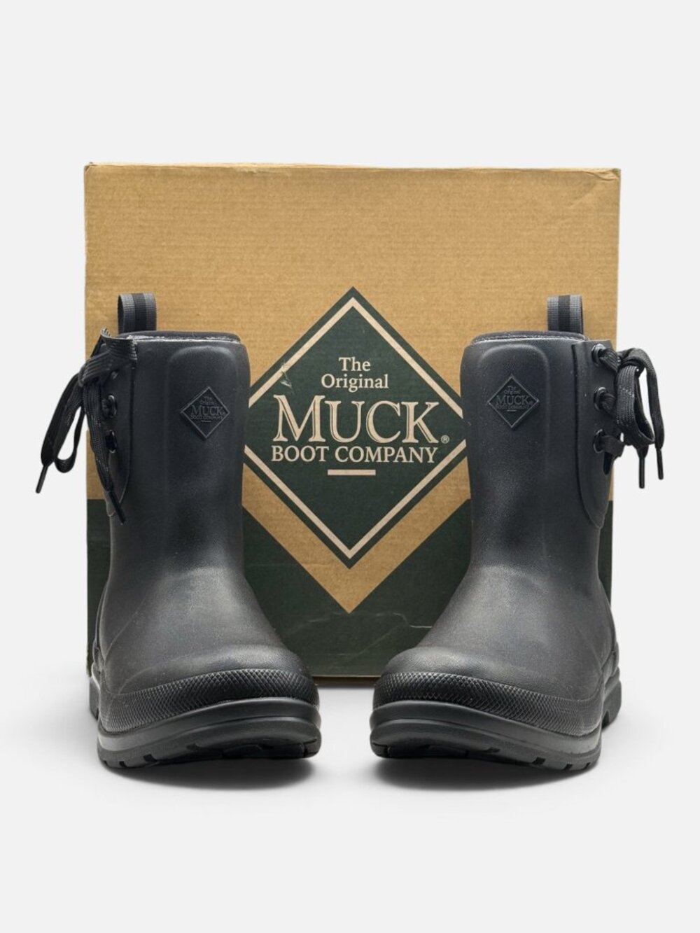 Muck Originals Women’s Pull On Mid Boots Black Size 5 Waterproof NWT